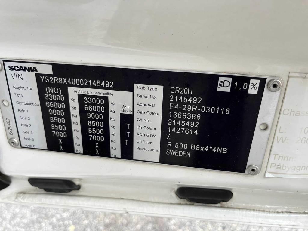 Scania R500 8X4*4 EURO 6 + RETARDER Tovornjaki-šasije