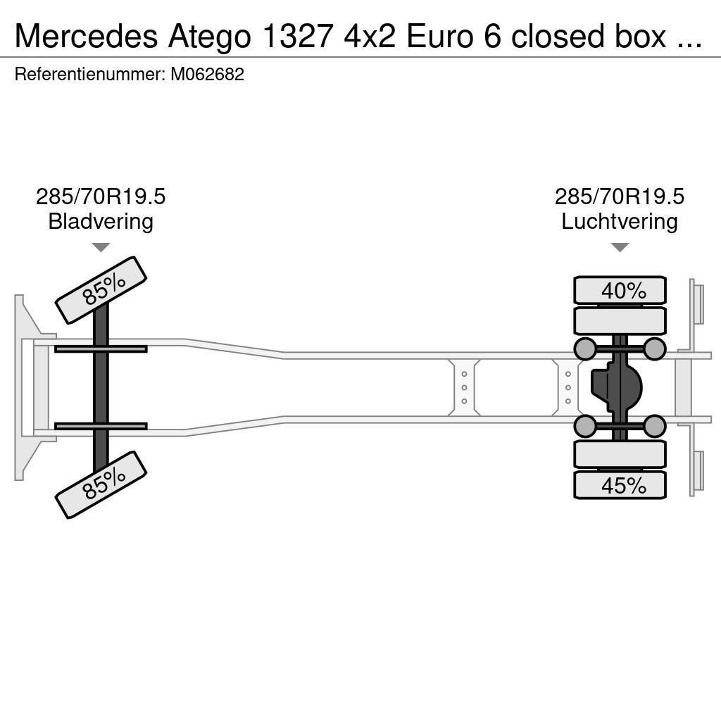 Mercedes-Benz Atego 1327 4x2 Euro 6 closed box + taillift Tovornjaki zabojniki