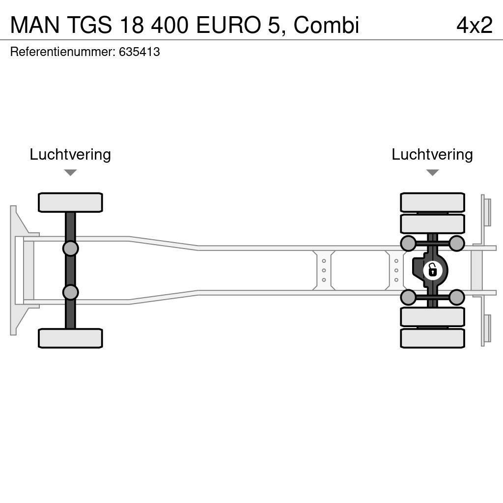 MAN TGS 18 400 EURO 5, Combi Razstavljivi tovornjaki z žičnimi dvigali