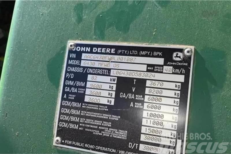 John Deere 6430 Traktorji