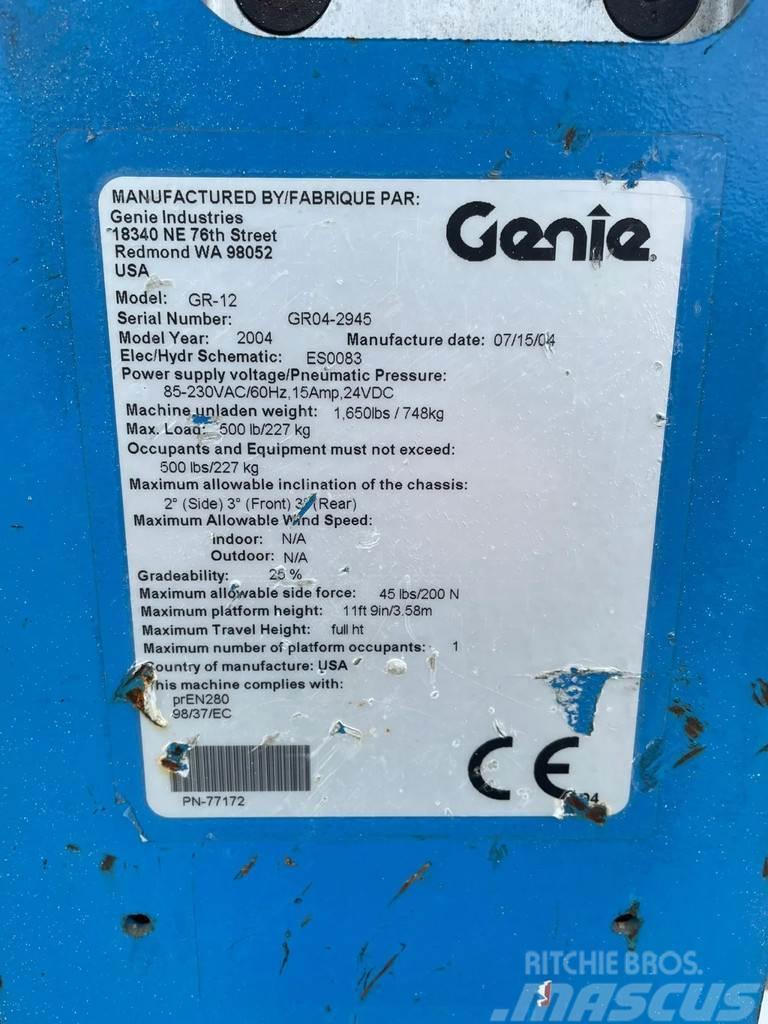 Genie GR-12 | 5.4 METER | 227 KG Druga dvigala in dvižne ploščadi