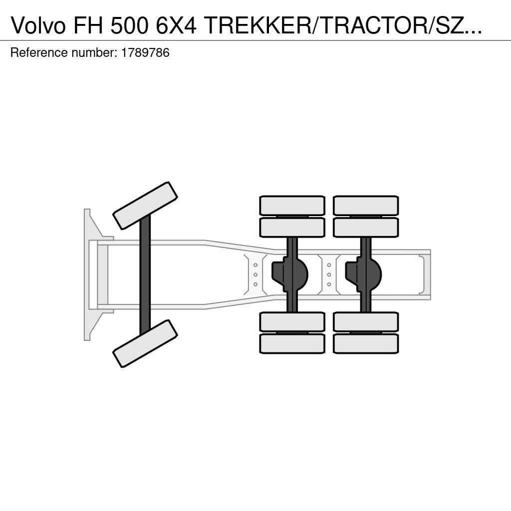 Volvo FH 500 6X4 TREKKER/TRACTOR/SZM EURO 6 HYDRAULIC Vlačilci