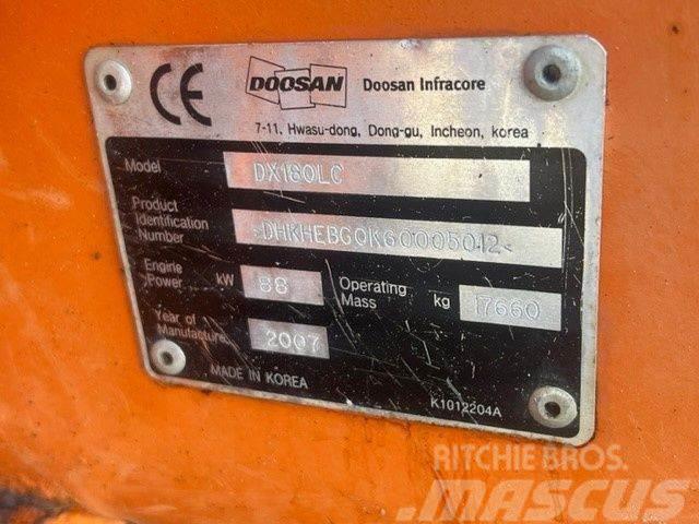 Doosan DX 180 LC Bagri goseničarji