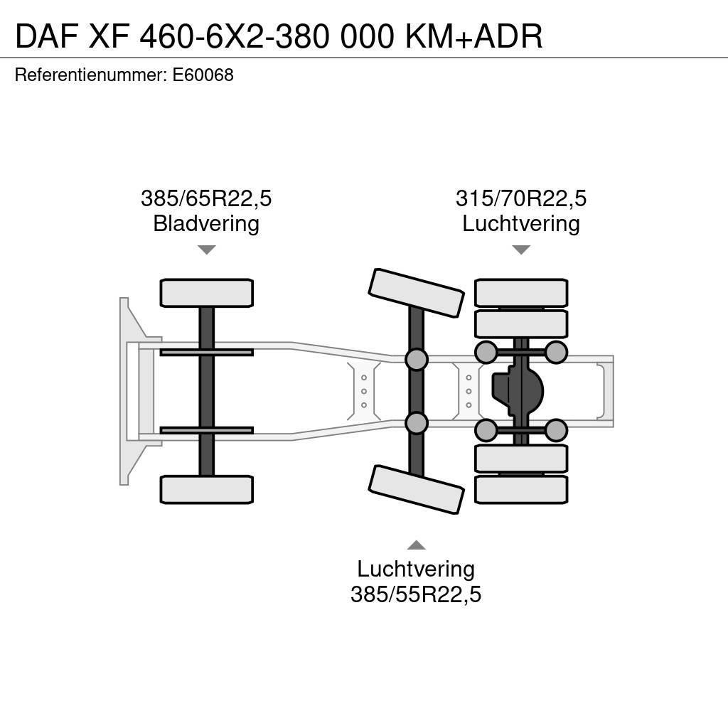 DAF XF 460-6X2-380 000 KM+ADR Vlačilci