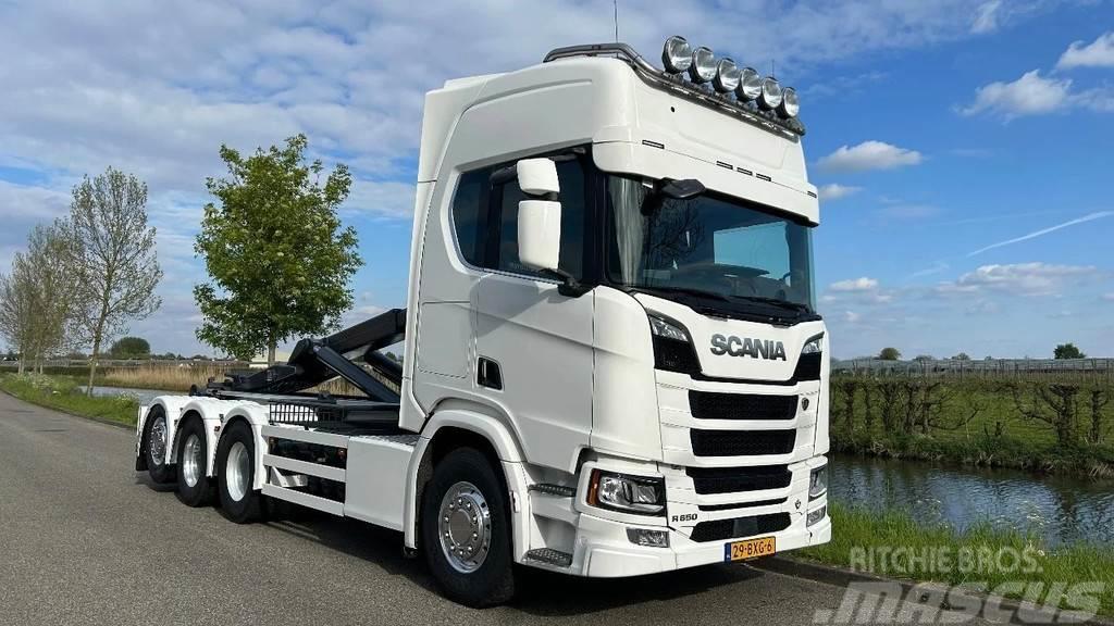 Scania R650 V8 21 ton VDL haaksysteem / euro6 / APK / PTO Kotalni prekucni tovornjaki