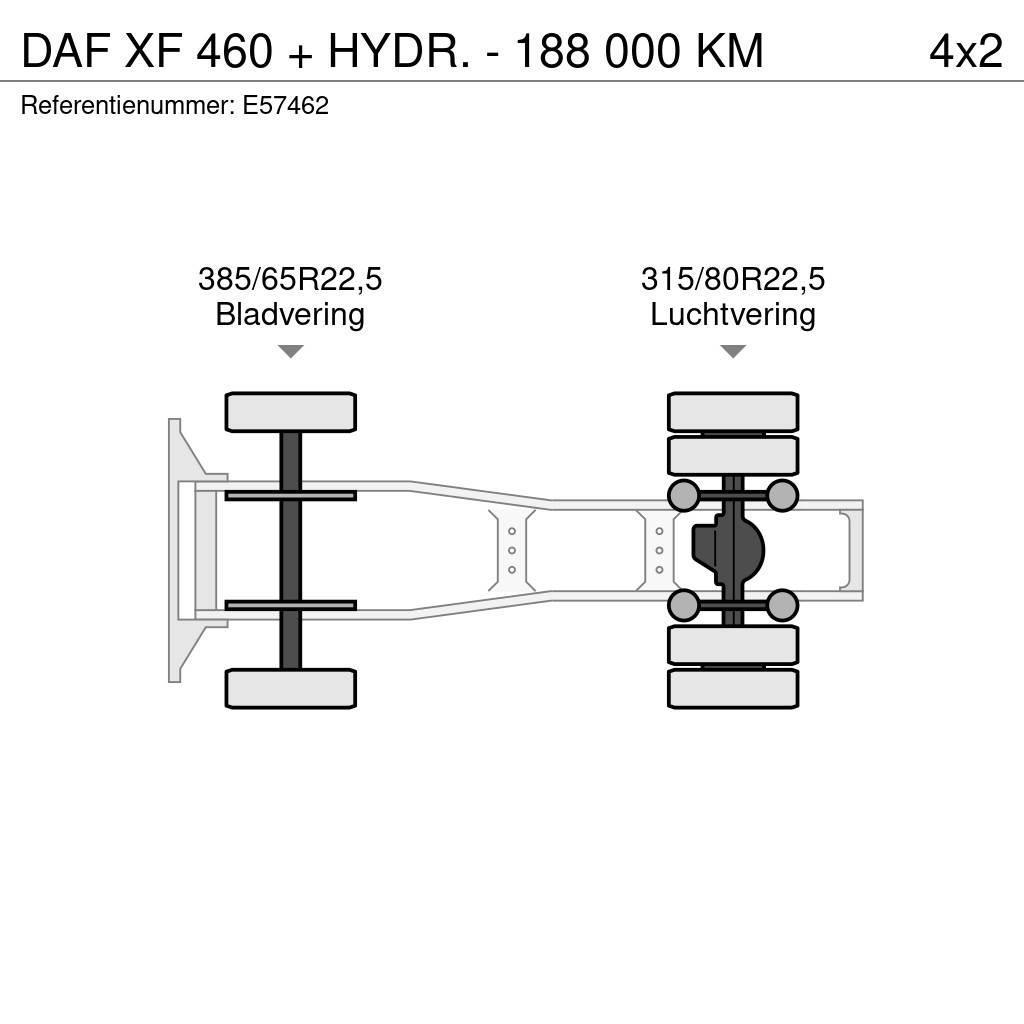 DAF XF 460 + HYDR. - 188 000 KM Vlačilci