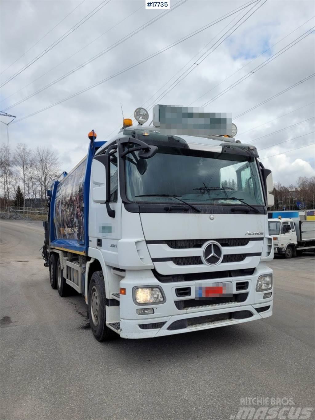 Mercedes-Benz Actros 2541 1-chamber Compactor truck w/ Joab supe Komunalni tovornjaki
