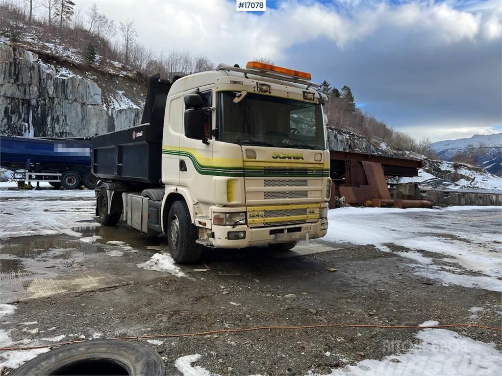 Scania R124 6x2 tippbil WATCH VIDEO Kiper tovornjaki