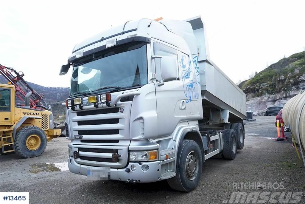 Scania R470 6x2 tipper truck - MANUAL - FULLS STEEL Kiper tovornjaki