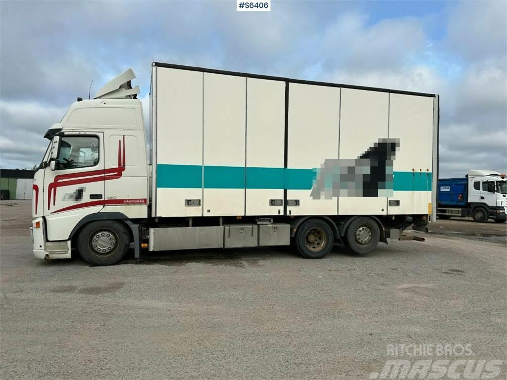 Volvo FH12 6x2 Box truck with opening side and tail lift Tovornjaki zabojniki