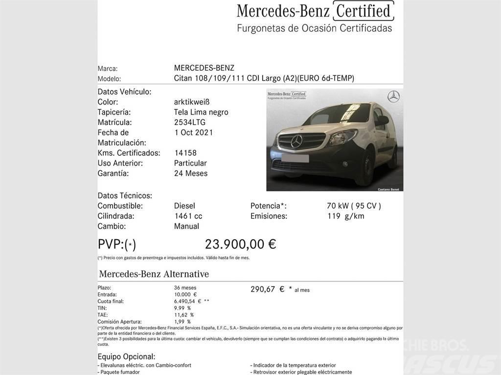 Mercedes-Benz Citan N1 Furgón 109CDI BE Largo Dostavna vozila / kombiji