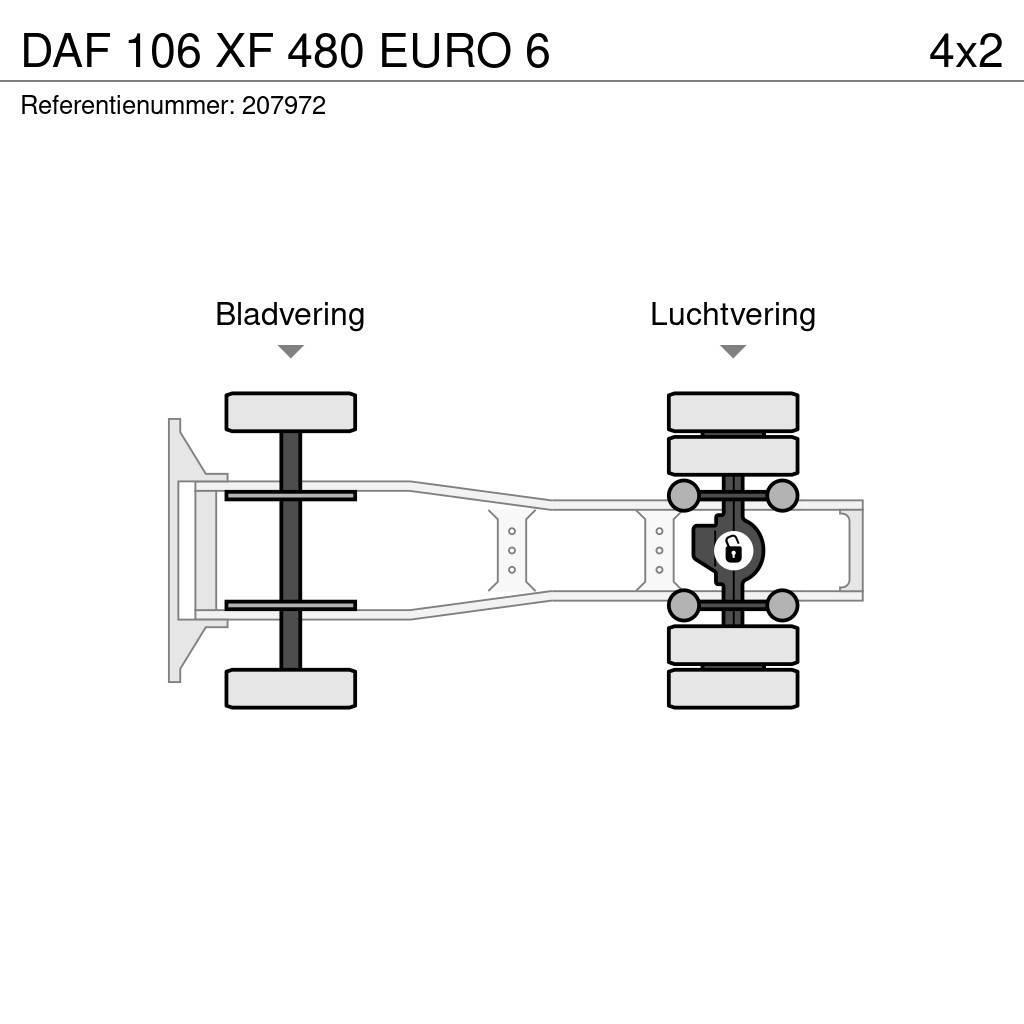 DAF 106 XF 480 EURO 6 Vlačilci