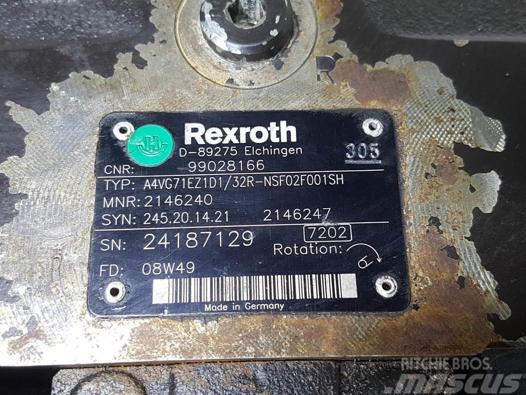 Rexroth A4VG71EZ1D1/32R-99028166/R902146240-Drive pump Hidravlika