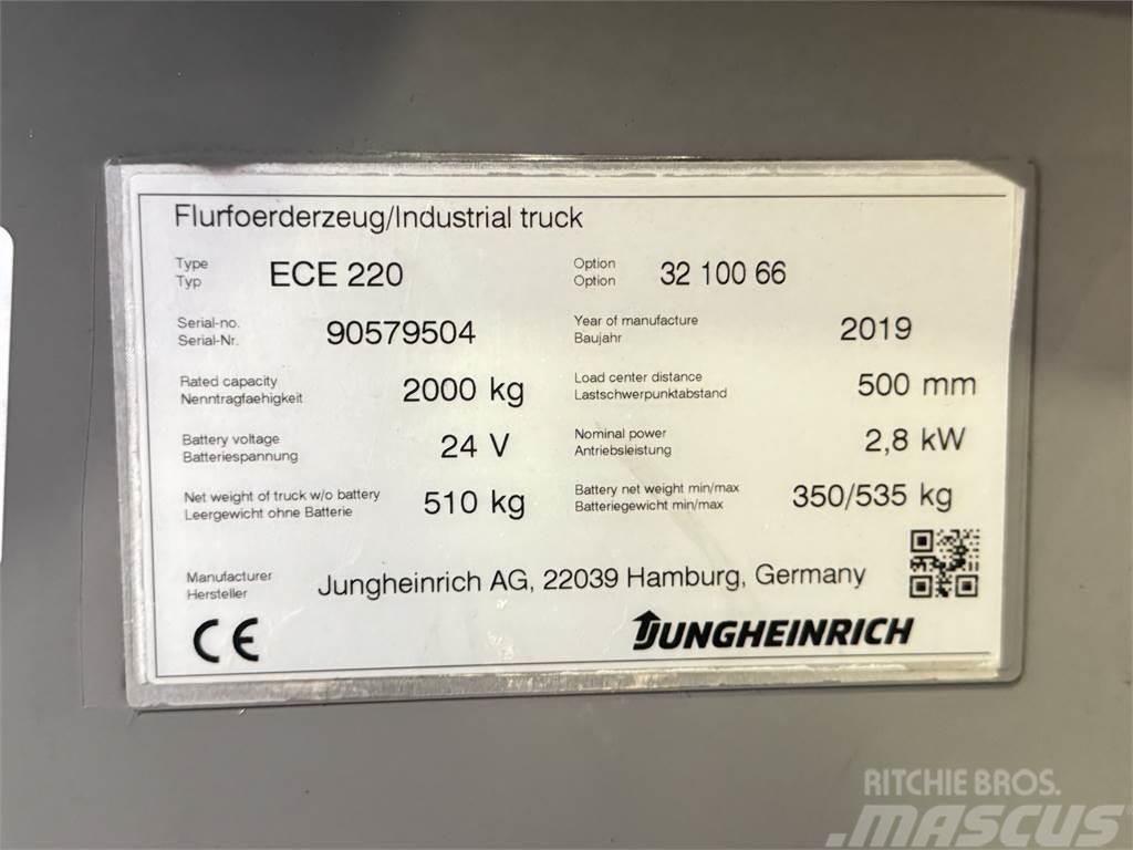 Jungheinrich ECE 220 100-66 - BJ. 2019 - SONDERPREIS Mini bagri <7t