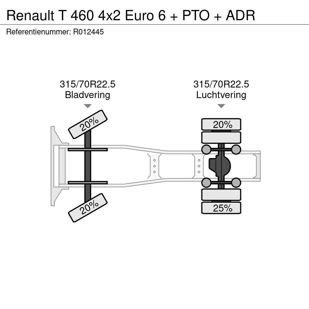 Renault T 460 4x2 Euro 6 + PTO + ADR Vlačilci