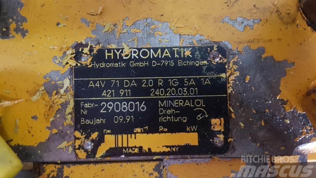 Ahlmann AZ10-Hydromatik A4V71DA2.0R1G5A1A-Drive pump Hidravlika
