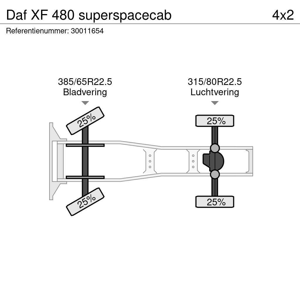 DAF XF 480 superspacecab Vlačilci