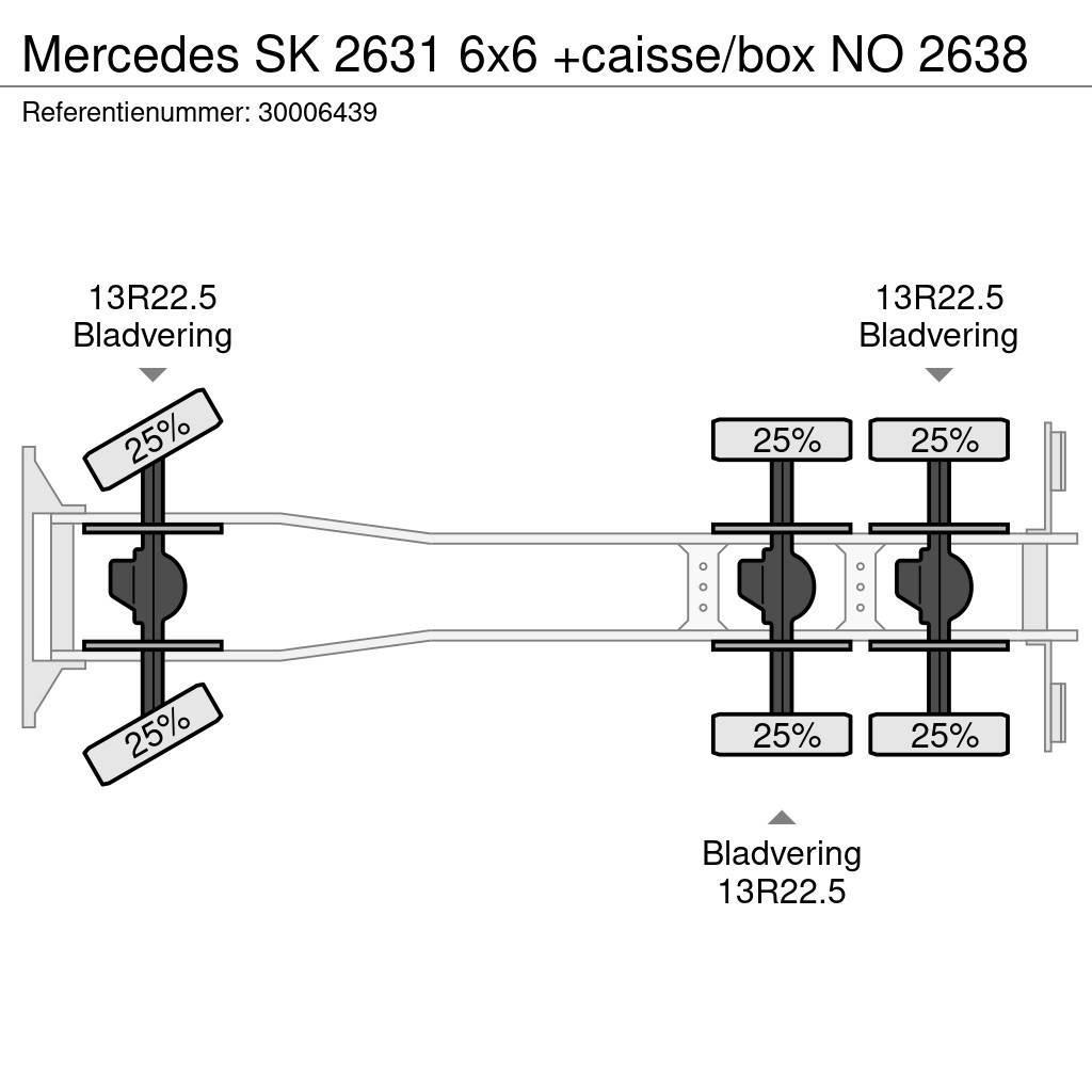Mercedes-Benz SK 2631 6x6 +caisse/box NO 2638 Kontejnerski tovornjaki