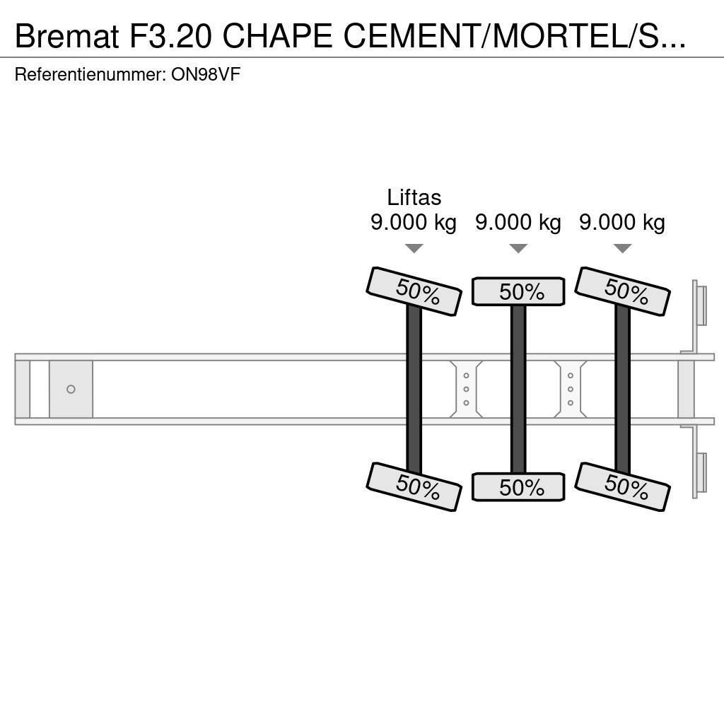  Bremat F3.20 CHAPE CEMENT/MORTEL/SCREED/MORTAR/EST Druge polprikolice