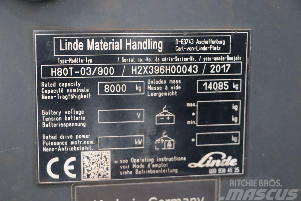 Linde H80T-03/900 Plinski viličarji