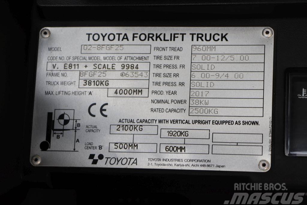 Toyota 02-8FGF25 Plinski viličarji