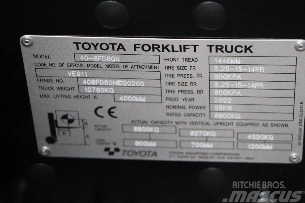Toyota 40-8FD80N Dizelski viličarji