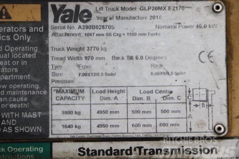 Yale GLP20MX Plinski viličarji