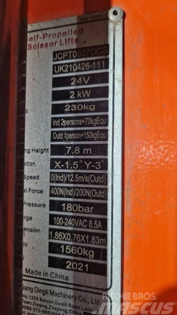 Dingli JCPT 0807 AC Scissor lifts