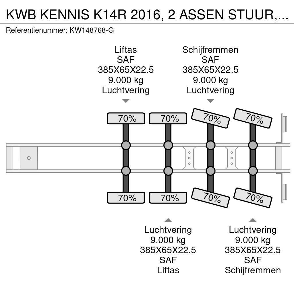  Kwb KENNIS K14R 2016, 2 ASSEN STUUR, 2 LIFT, SAF D Plato/keson polprikolice