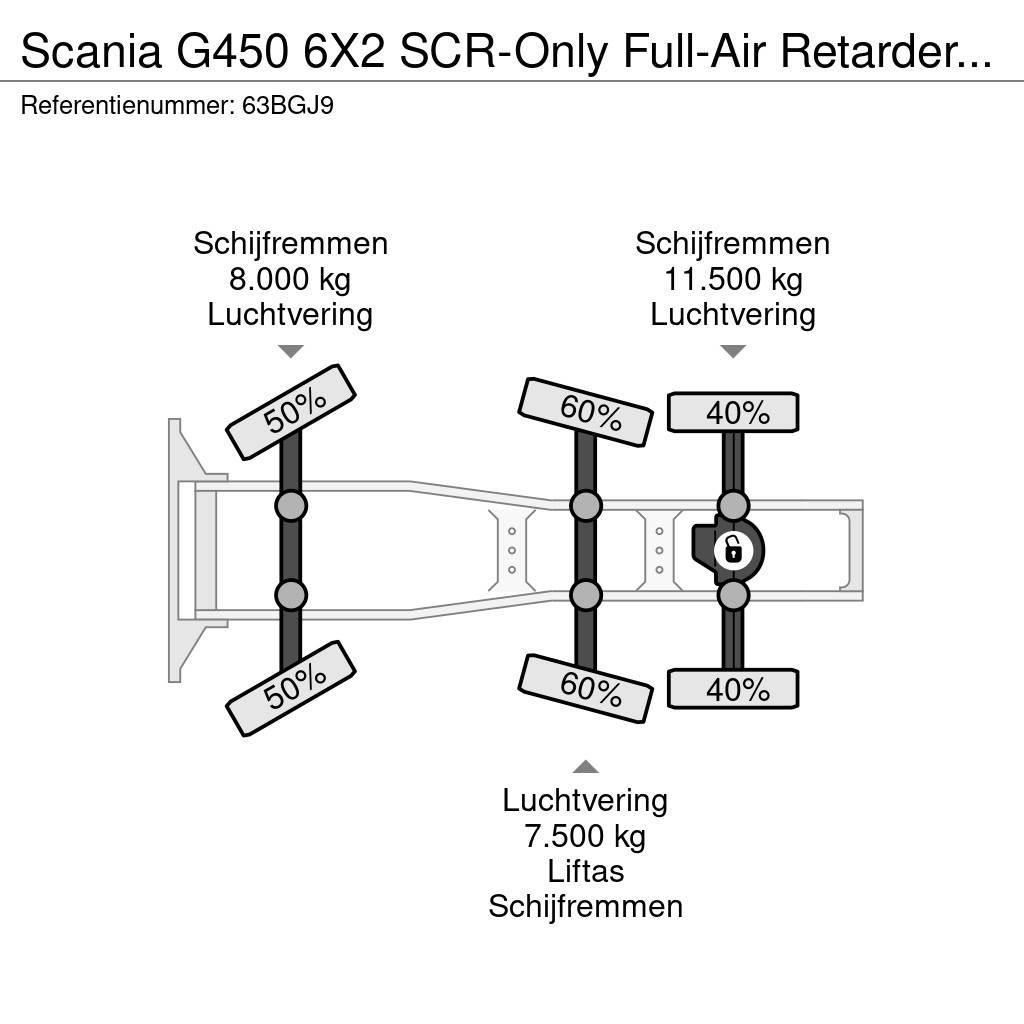Scania G450 6X2 SCR-Only Full-Air Retarder EURO 6 NL Truc Vlačilci
