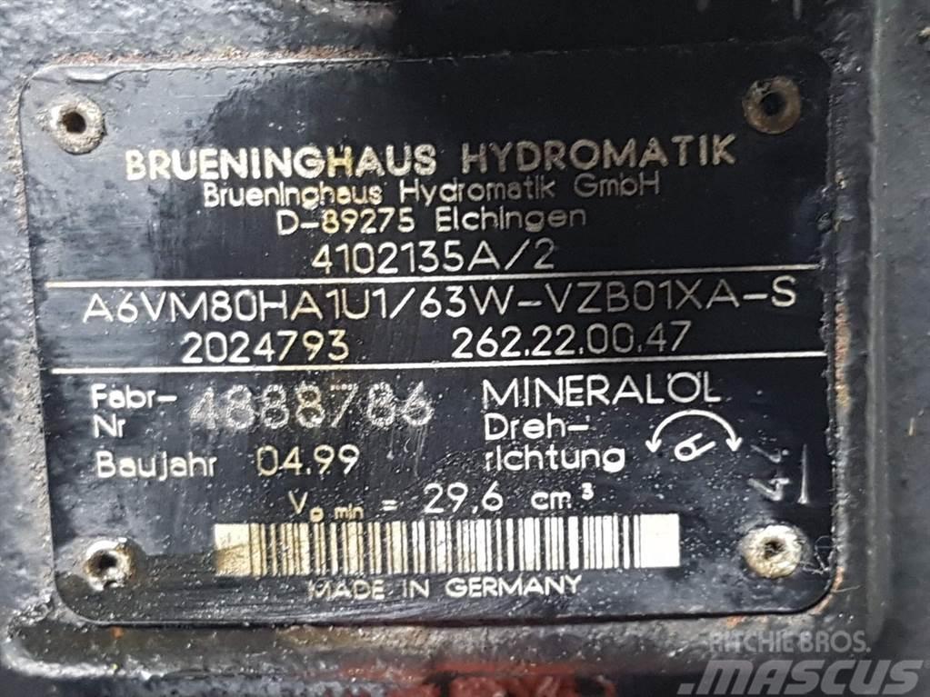 Ahlmann AL75-Brueninghaus A6VM80HA1U1/63W-Drive motor Hidravlika