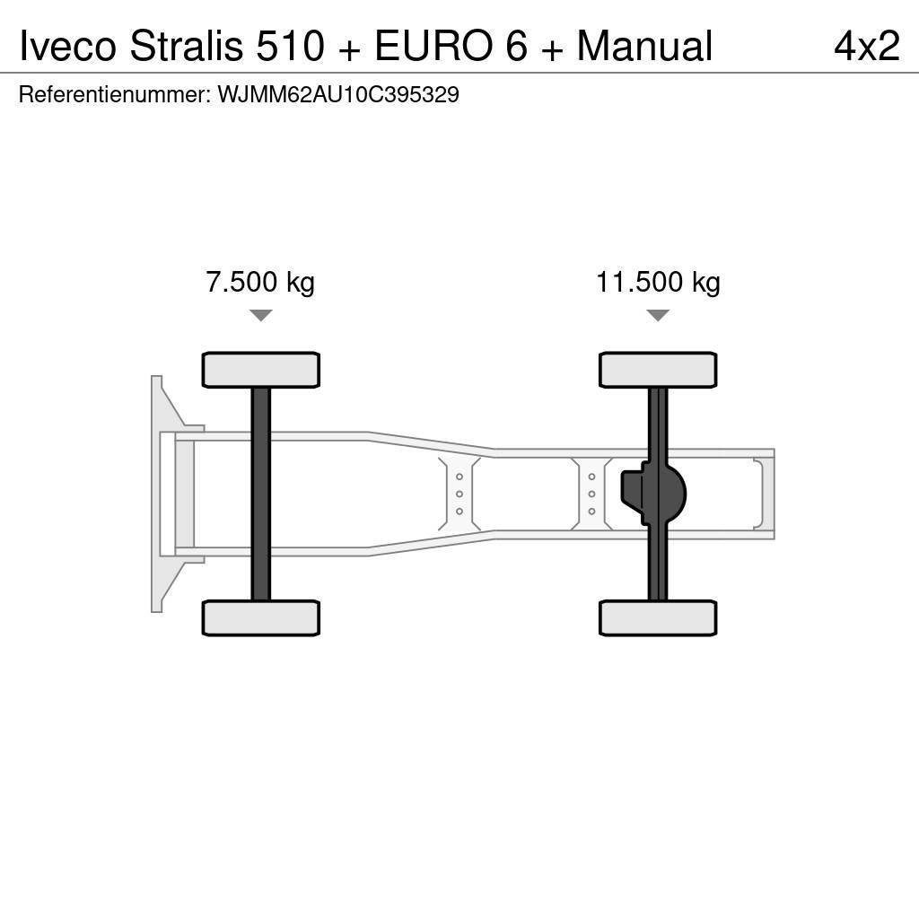 Iveco Stralis 510 + EURO 6 + Manual Vlačilci