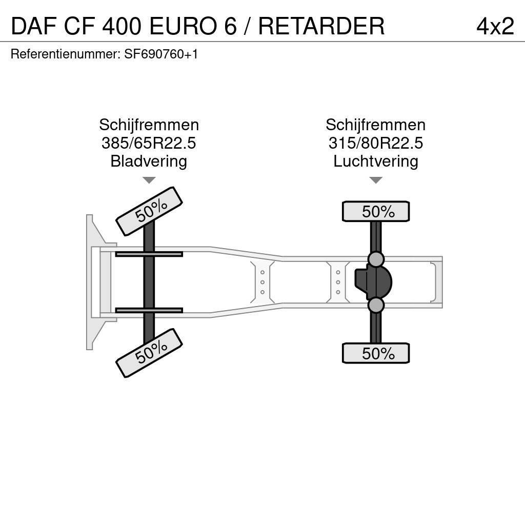 DAF CF 400 EURO 6 / RETARDER Vlačilci