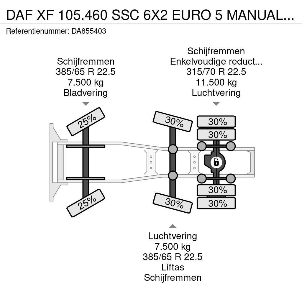 DAF XF 105.460 SSC 6X2 EURO 5 MANUAL GEARBOX Vlačilci