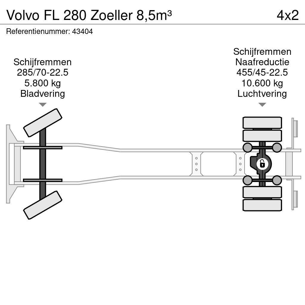 Volvo FL 280 Zoeller 8,5m³ Komunalni tovornjaki