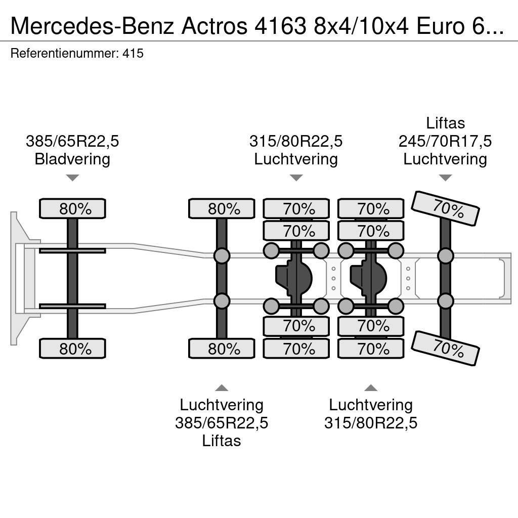 Mercedes-Benz Actros 4163 8x4/10x4 Euro 6 Titan Andockanhanger H Vlačilci