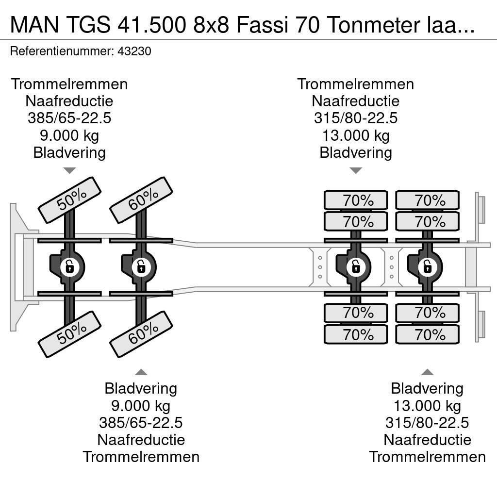 MAN TGS 41.500 8x8 Fassi 70 Tonmeter laadkraan + Fly-J Rabljeni žerjavi za vsak teren