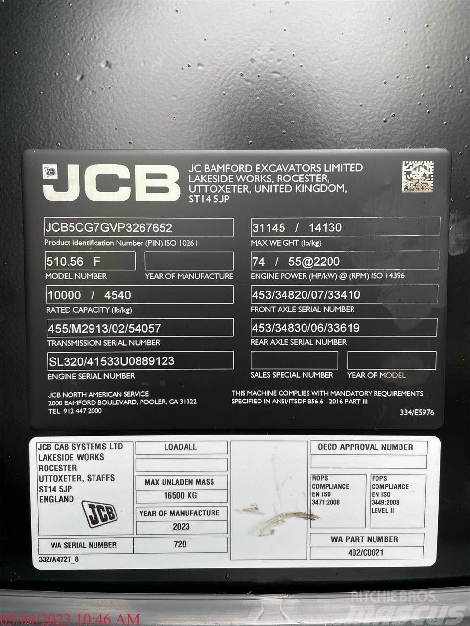JCB 510-56 Teleskopski viličarji