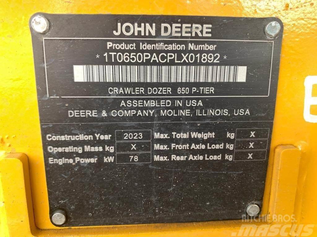 John Deere 650P LGP Buldožerji goseničarji