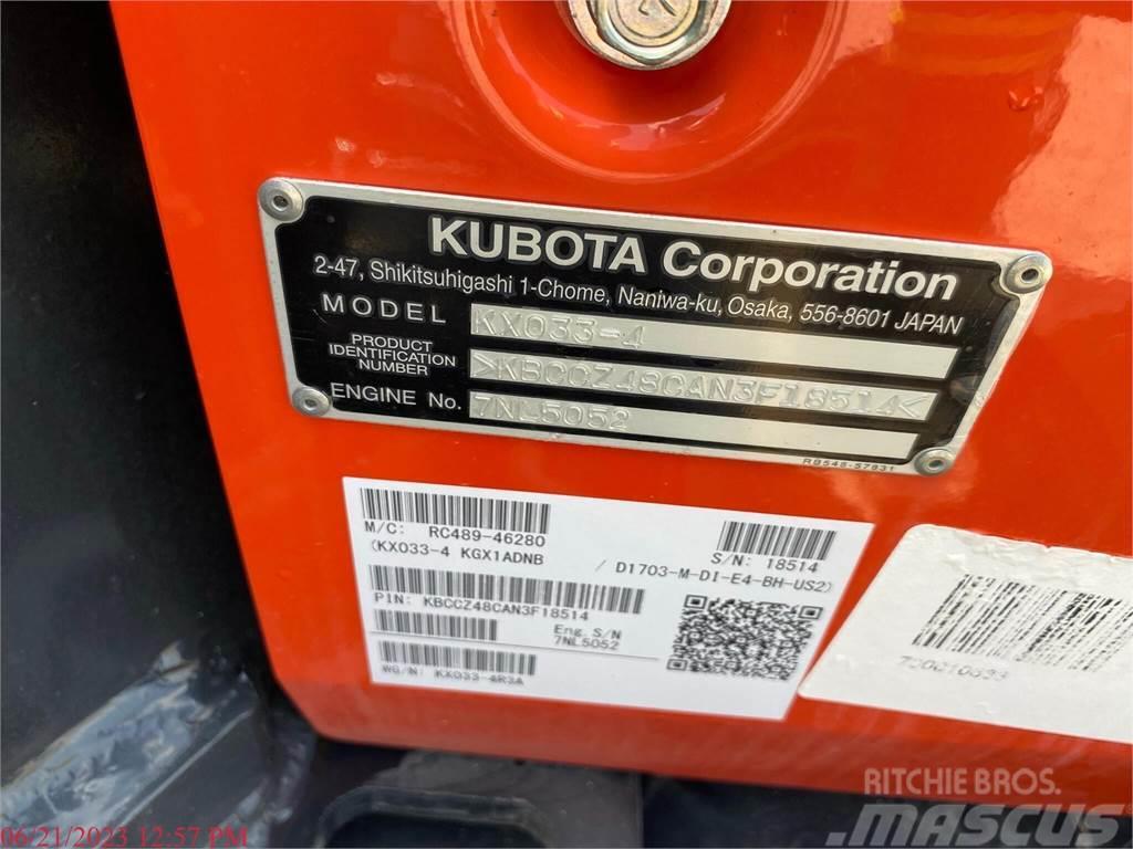 Kubota KX033-4 Mini bagri <7t