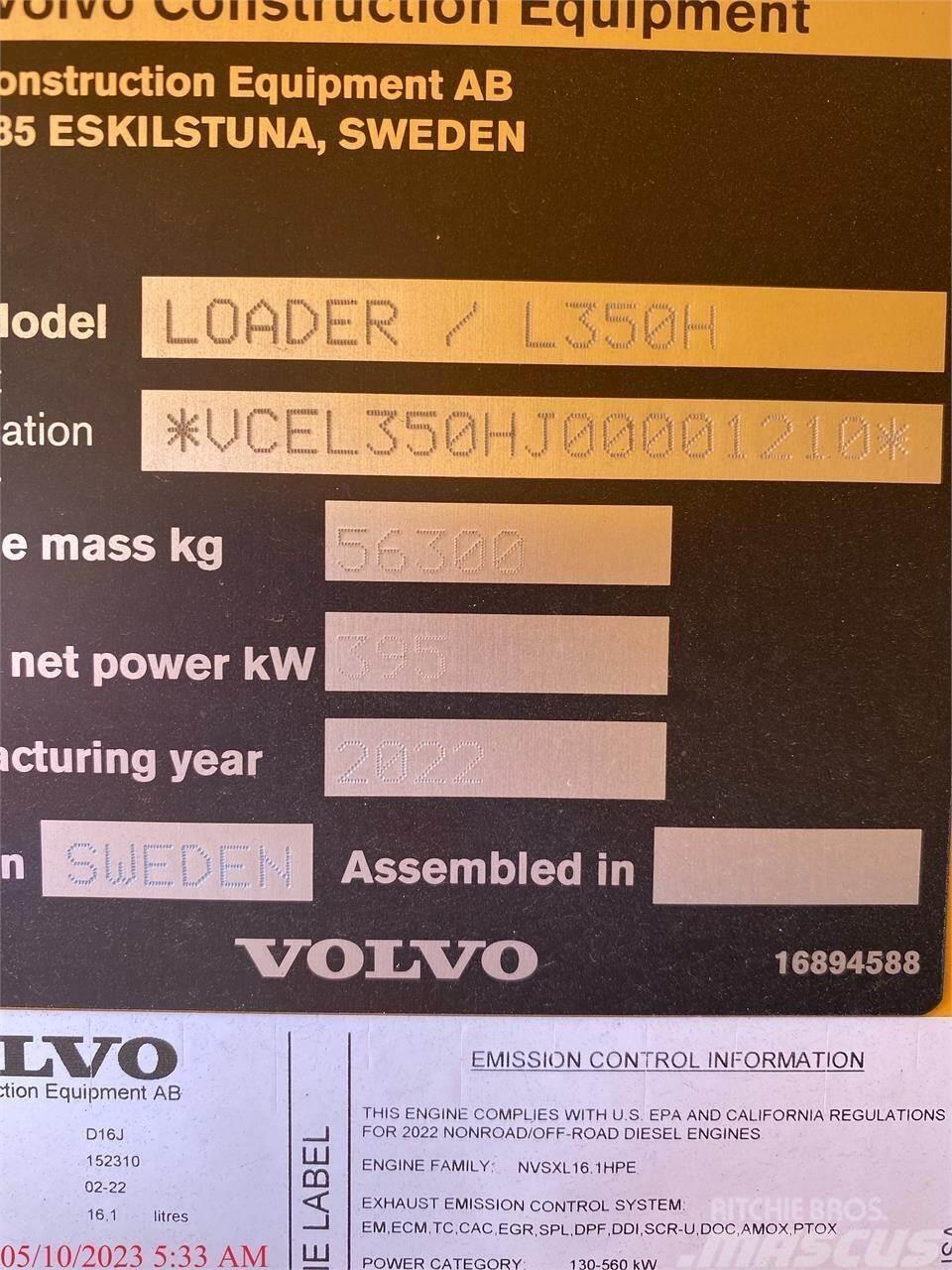 Volvo L350H Kolesni nakladalci