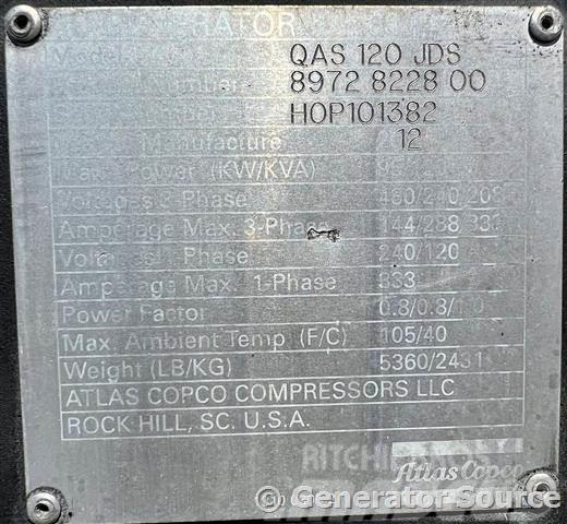 Atlas Copco 106 kW - FLORIDA Dizelski agregati
