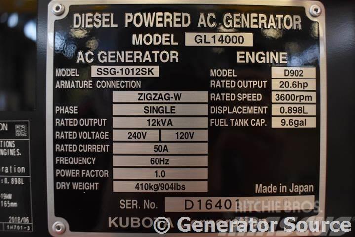 Kubota 14 kW Dizelski agregati
