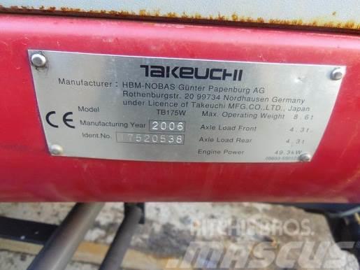 Takeuchi TB175W MINI EXCAVATOR. THIS MACHINE IS FIRE DAMA Mini bagri <7t