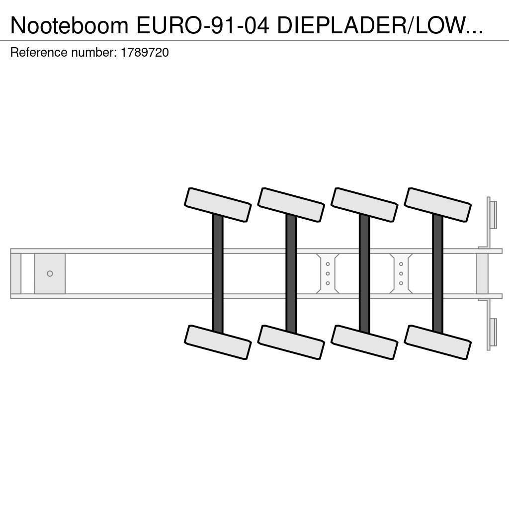 Nooteboom EURO-91-04 DIEPLADER/LOWLOADER/TIEFLADER Nizko noseče polprikolice