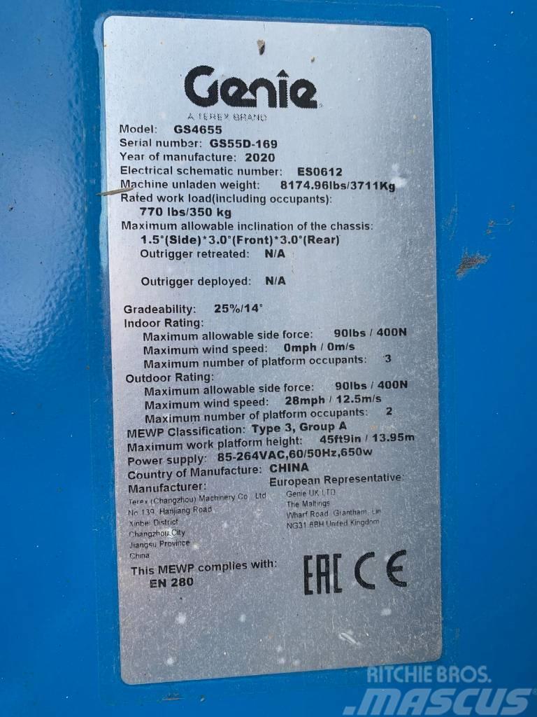 Genie GS 4655, NEW, 16m, electric scissor lift Škarjaste dvižne ploščadi