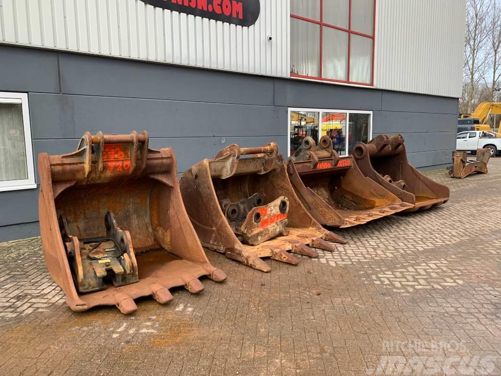 Hitachi Buckets/loffels with couplers ZX470/520 Žlice
