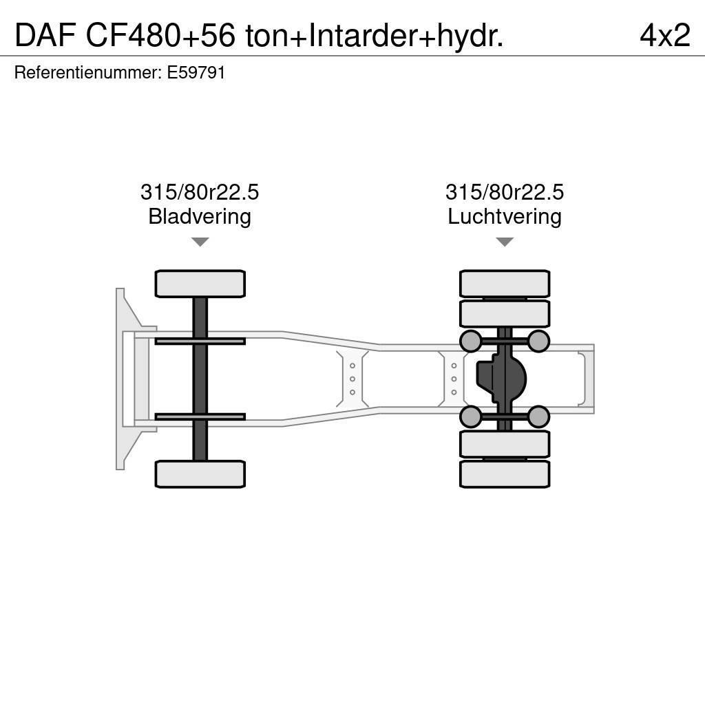 DAF CF480+56 ton+Intarder+hydr. Vlačilci
