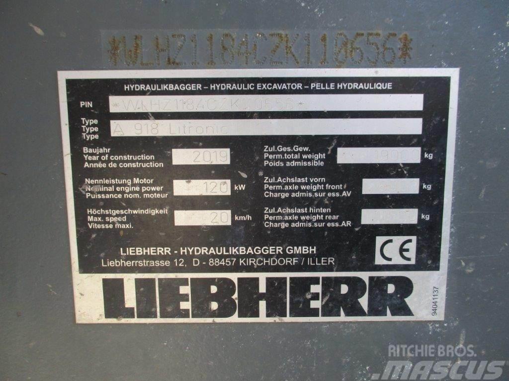 Liebherr A 918 Litronic Bagri na kolesih