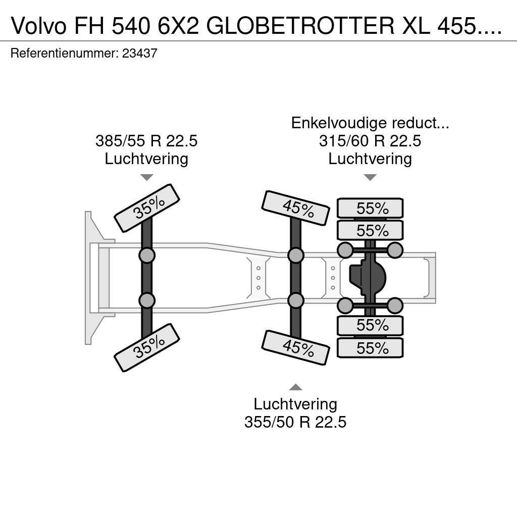 Volvo FH 540 6X2 GLOBETROTTER XL 455.000KM Vlačilci